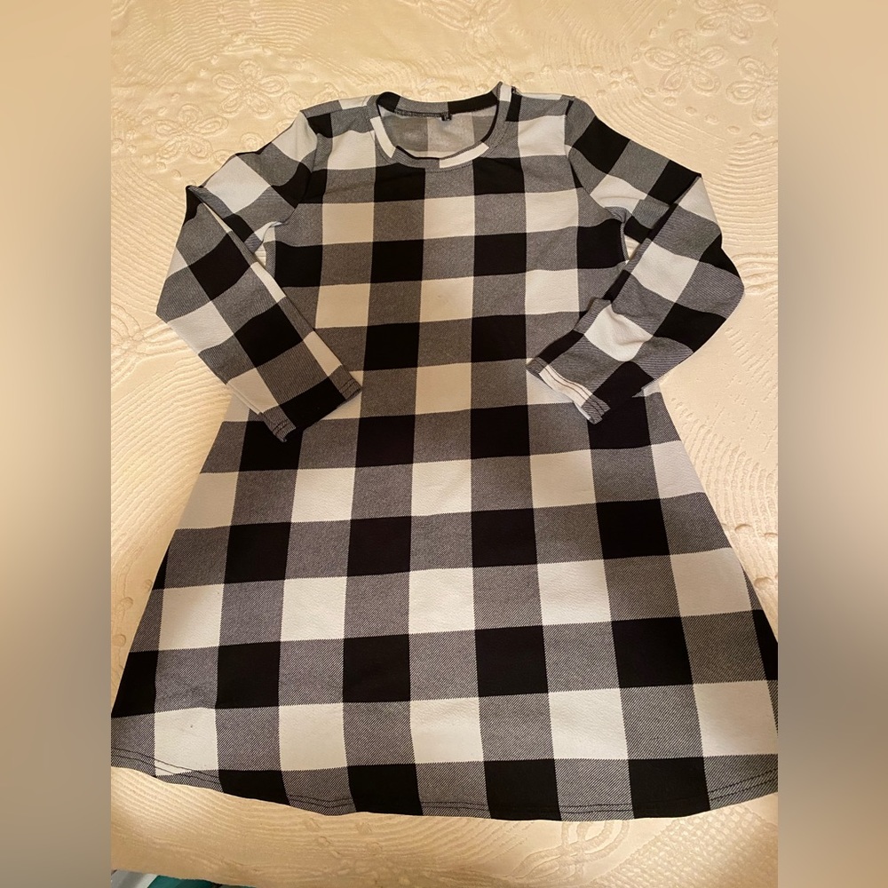 Ladies size large Buffalo check dress